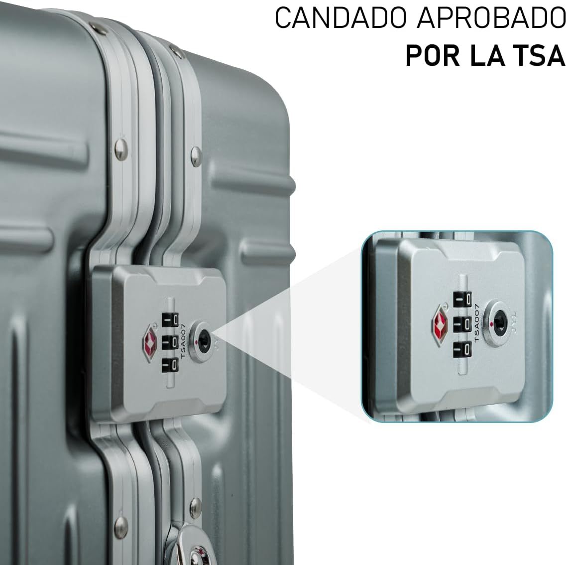 Set de 2 Maletas Premium 20 y 26 Pulgadas Equipaje de mano Con Candado TSA Compartimiento Para Laptop USB Ruedas Giratorias (Rojo)-#17011001901303020502#