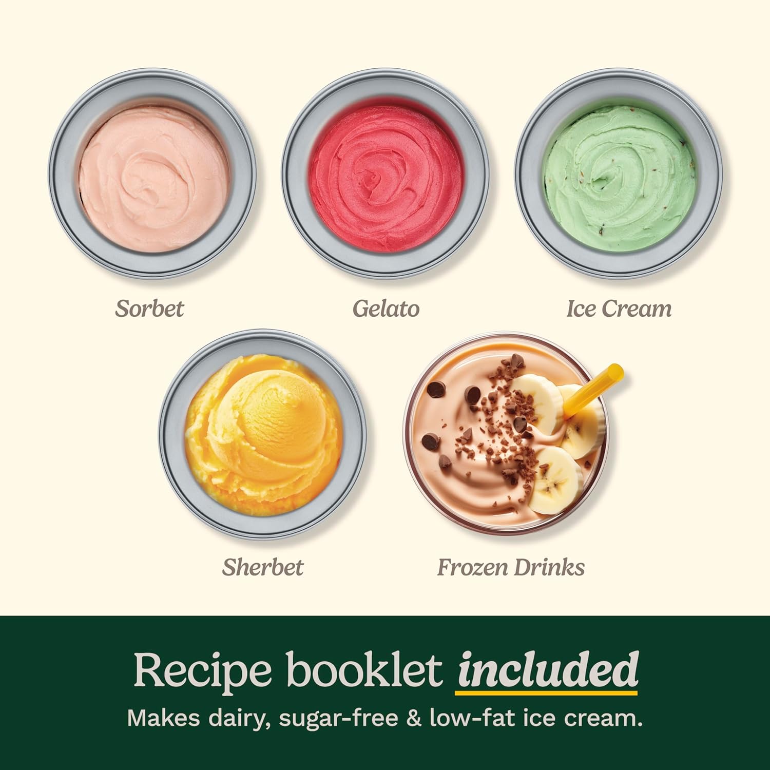 Cuisinart Automatic Frozen Yogurt Máquina para hacer helado y sorbete