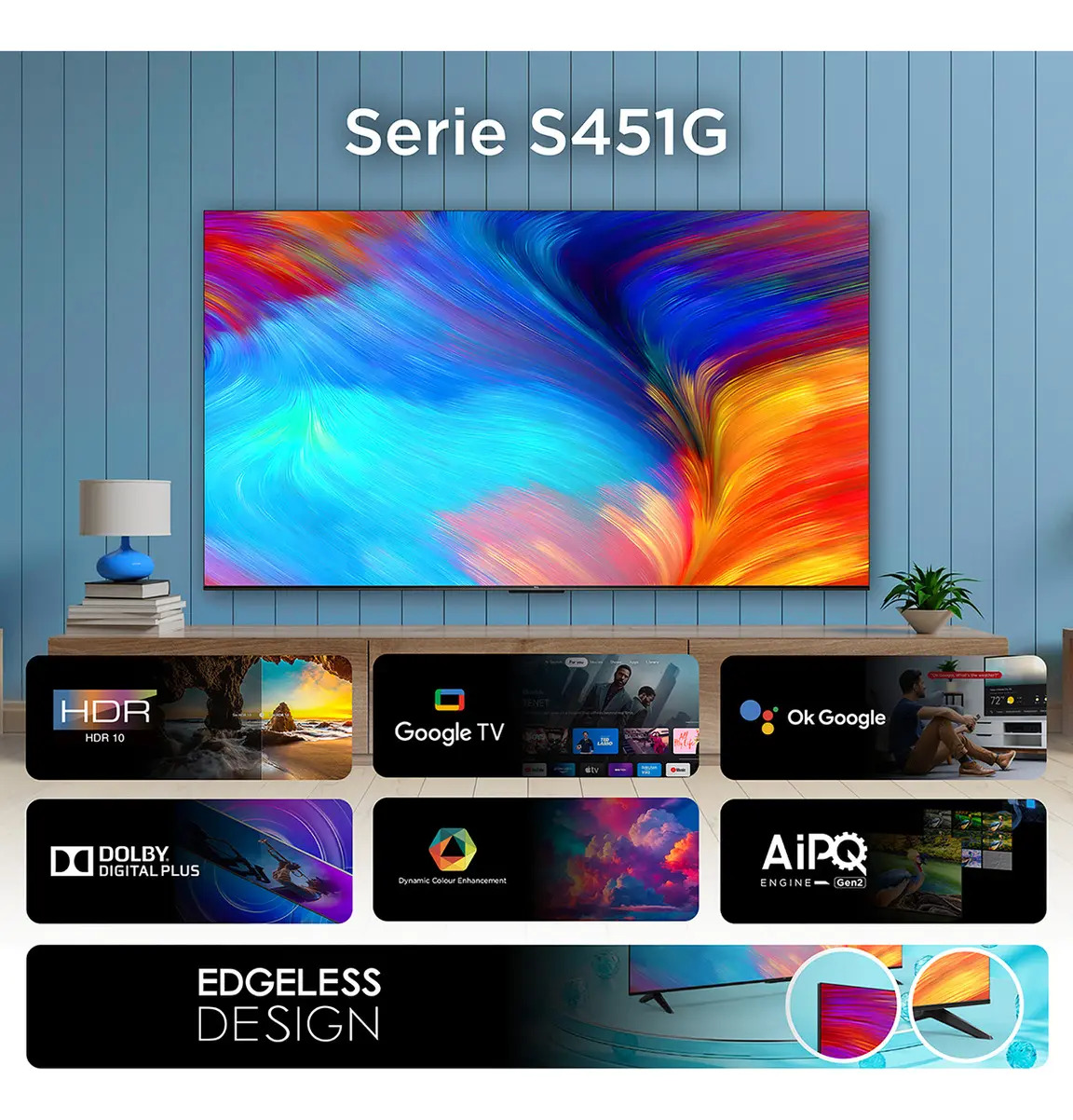 Smart Tv TCL 55S451G 55" Pantalla 55" 4K Led
