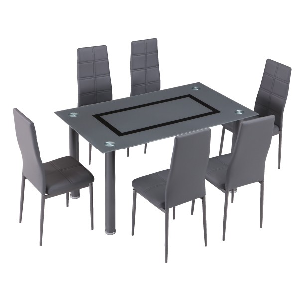 Juego de comedor Commodity Axiss Rectangular 6 sillas