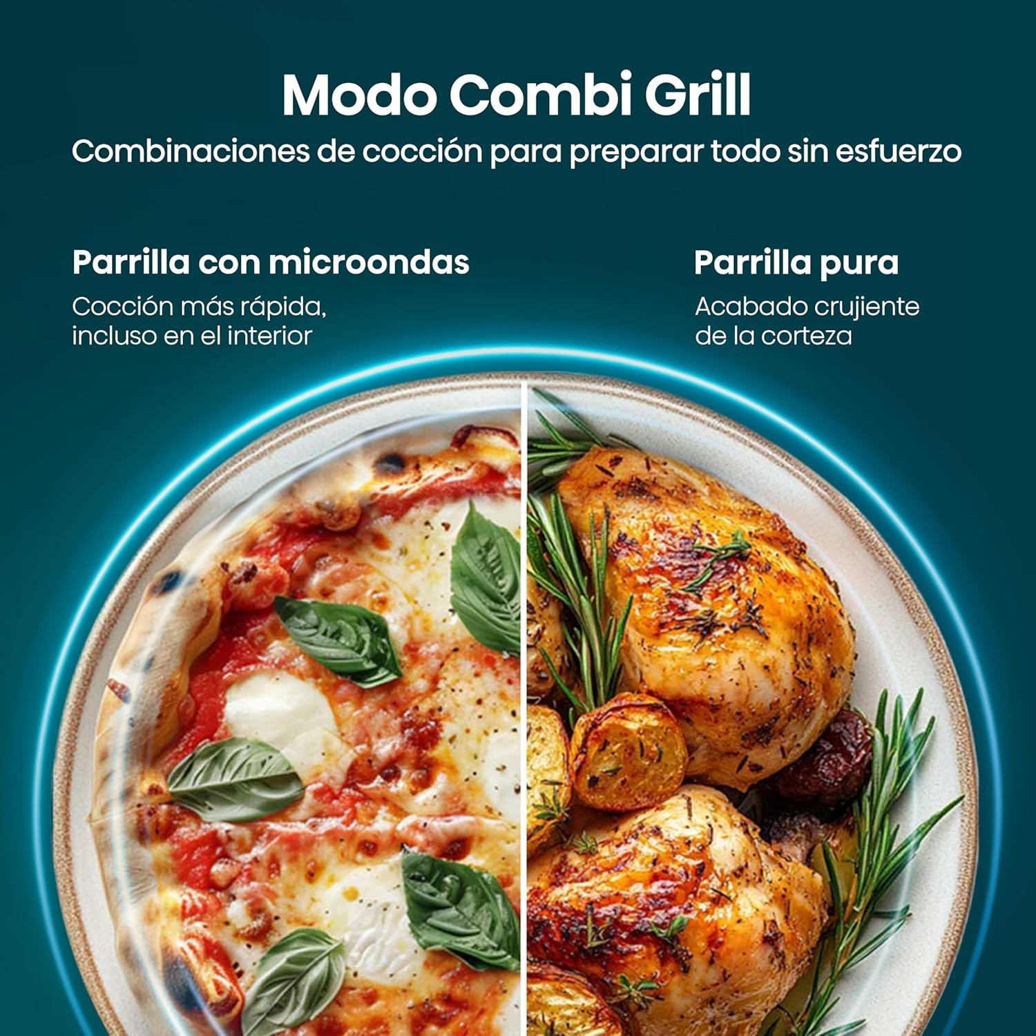 Horno de Microondas Hisense, 1.1 Pies Cúbicos, 10 Niveles de Potencia, Color Gris, Modelo HMMG3010SMG