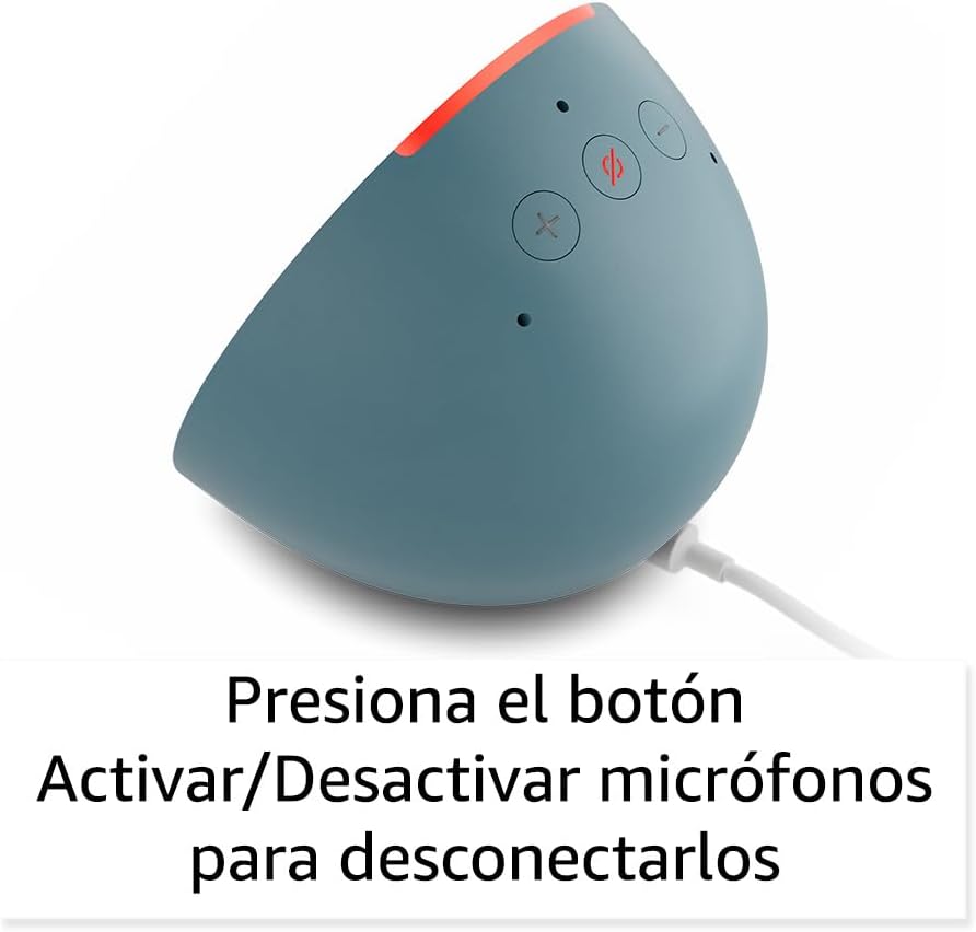 Amazon Echo Pop (modelo más reciente): nuestra bocina más pequeña que se adapta a cualquier habitación (negro), con el Acceso Anticipado de Alexa+