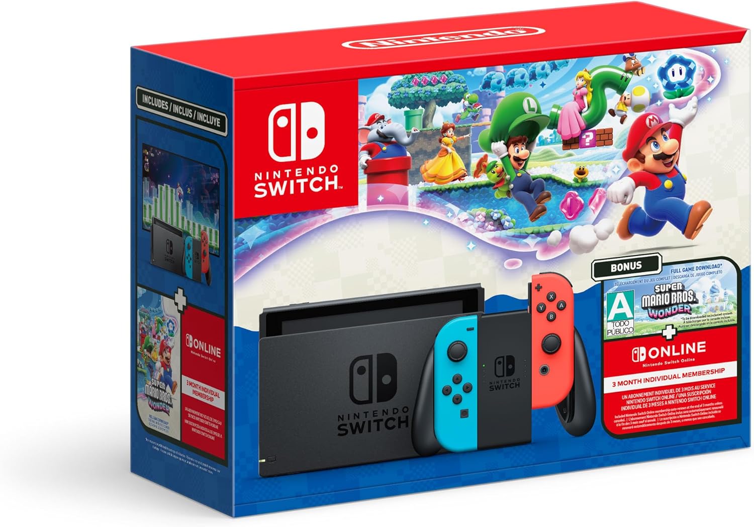 Nintendo Switch™ + Super Mario Bros.™ Wonder + 3mo NSO