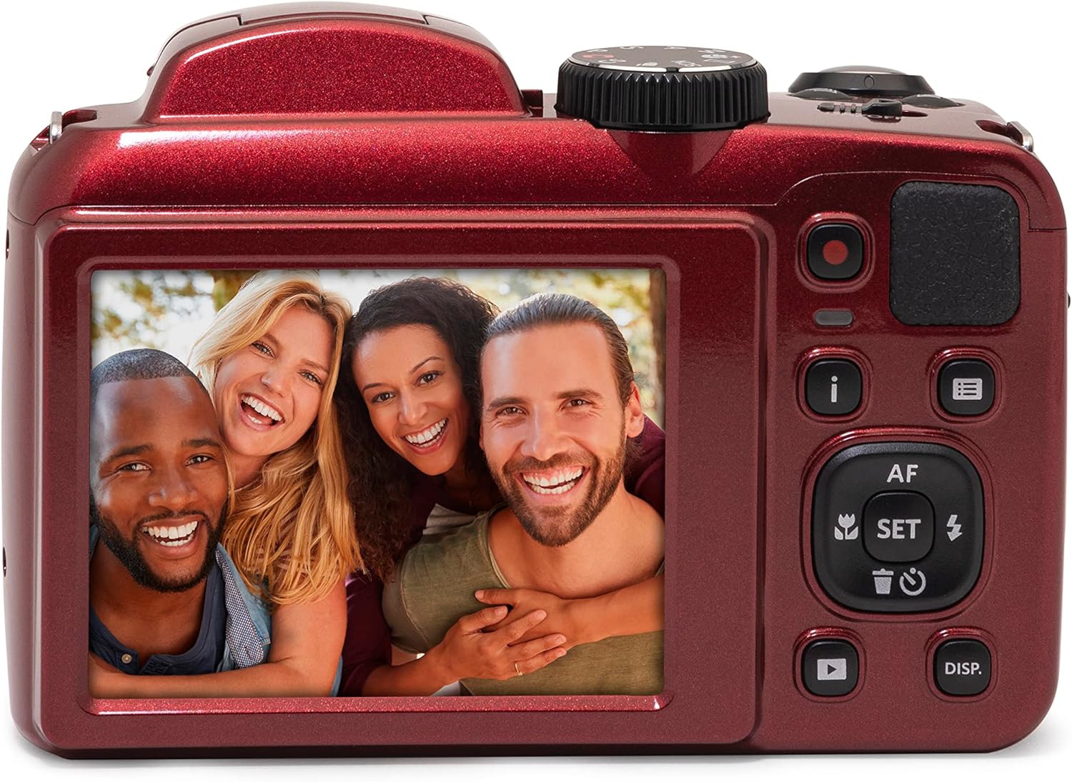 Kodak PIXPRO AZ255-WH Cámara Digital de 16 MP, Zoom óptico de 25 x 24 mm, Lente Gran Angular, estabilización óptica de Imagen, 1080P, Full HD, Video, cámara de vlogging LCD de 3 Pulgadas (Blanco)