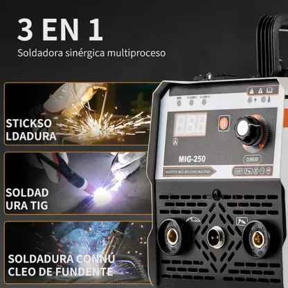 Soldadora portátil de doble voltaje 110/220V con inversor digital IGBT y pantalla digital LED