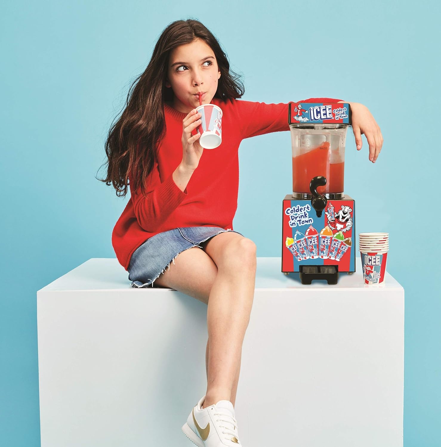 ICEE - Máquina de helado granizado para el hogar, marca original, tamaño para encimera
