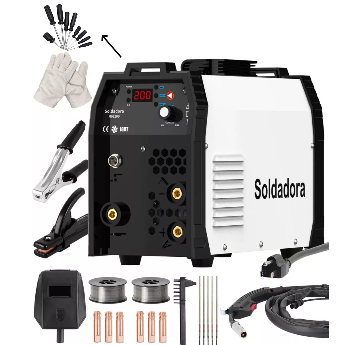 3 En 1 Máquina De Soldar Microalambre Mig&tig&mma 110v/220v-destornillador