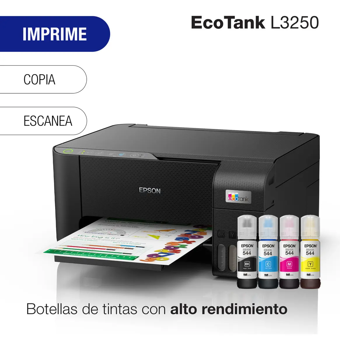 Impresora Multifuncional Epson Ecotank L3250 Mod C11CJ67301 Wi-fi