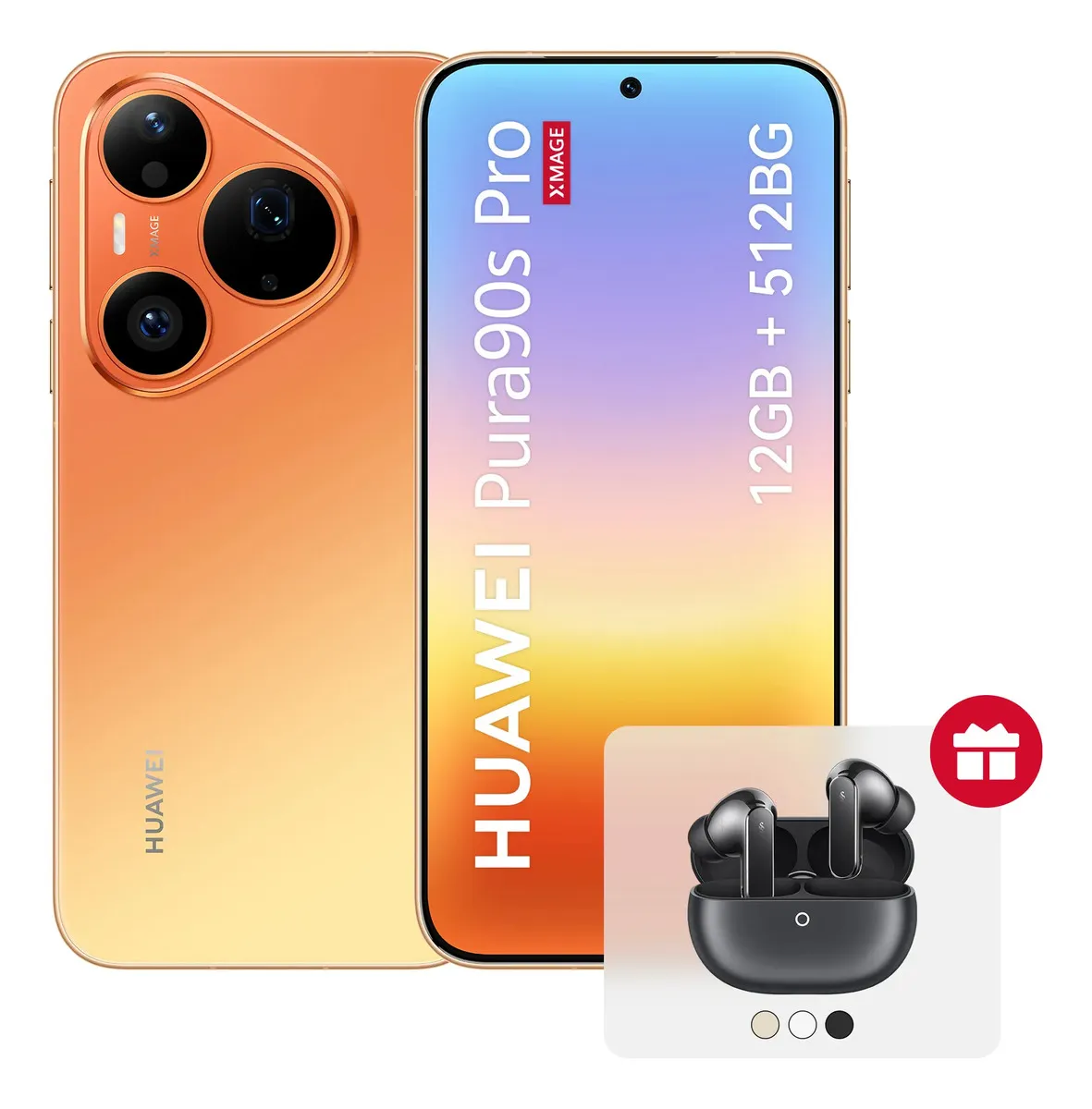 HUAWEI Pura 90s Pro 12GB 512GB Naranja con FreeBuds Pro 5 Gratis