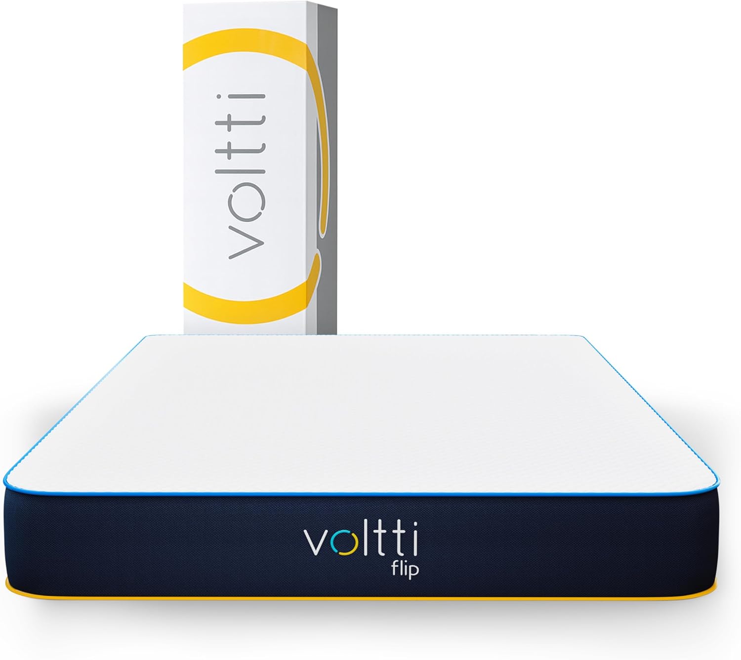 Voltti Colchón King Doble Confort | 20 CM | Reversible con 2 Diferentes Firmezas | Nano Memory Foam | Ergonómico y Ortopédico | Disminuye Puntos de Presión