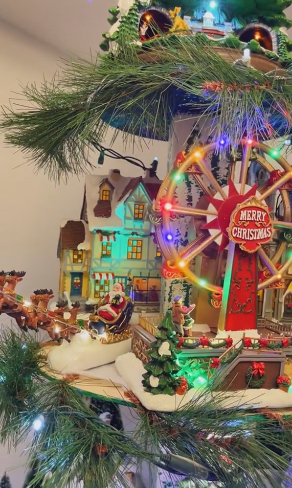 💝Liquidación del último día💥Árbol de Navidad con noria