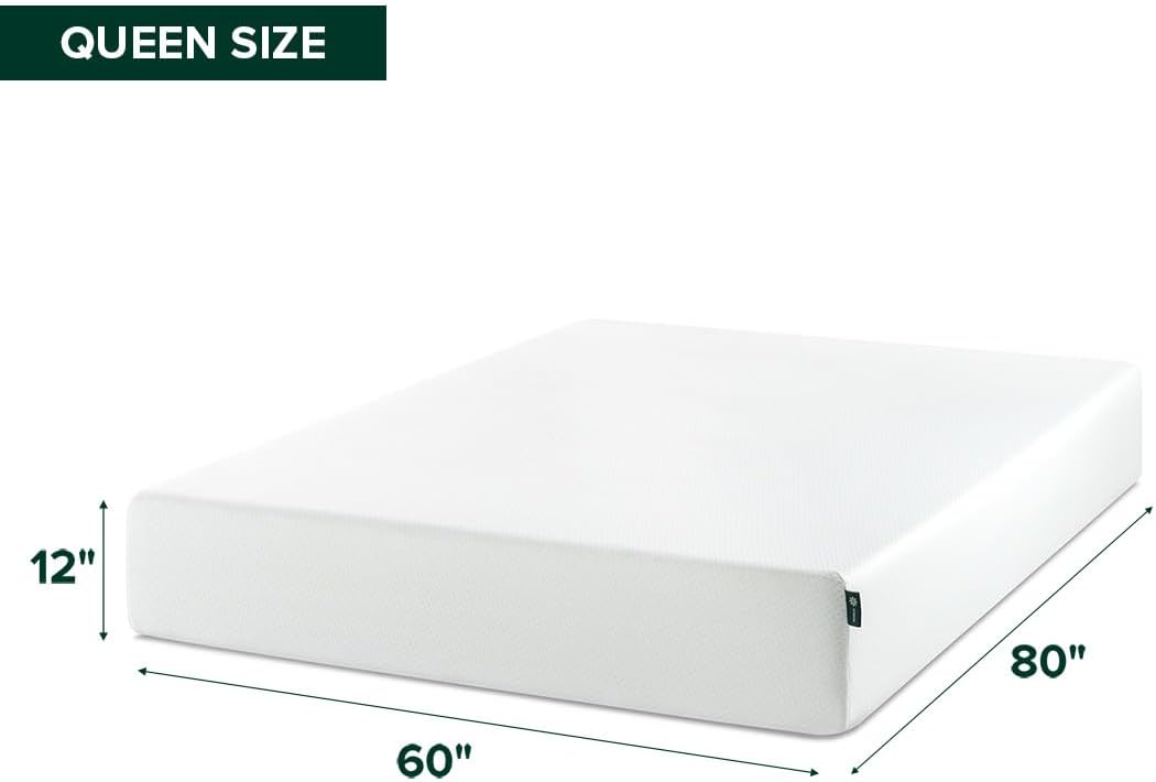 Zinus Colchón de Espuma Viscoelástica Green Tea, Medio, MATTRESS