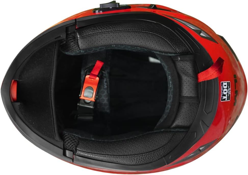 ILM - Casco de Motocicleta Modular Integrado con Bluetooth, con protección Solar para Mp3, Modelo 953/953 Pro.