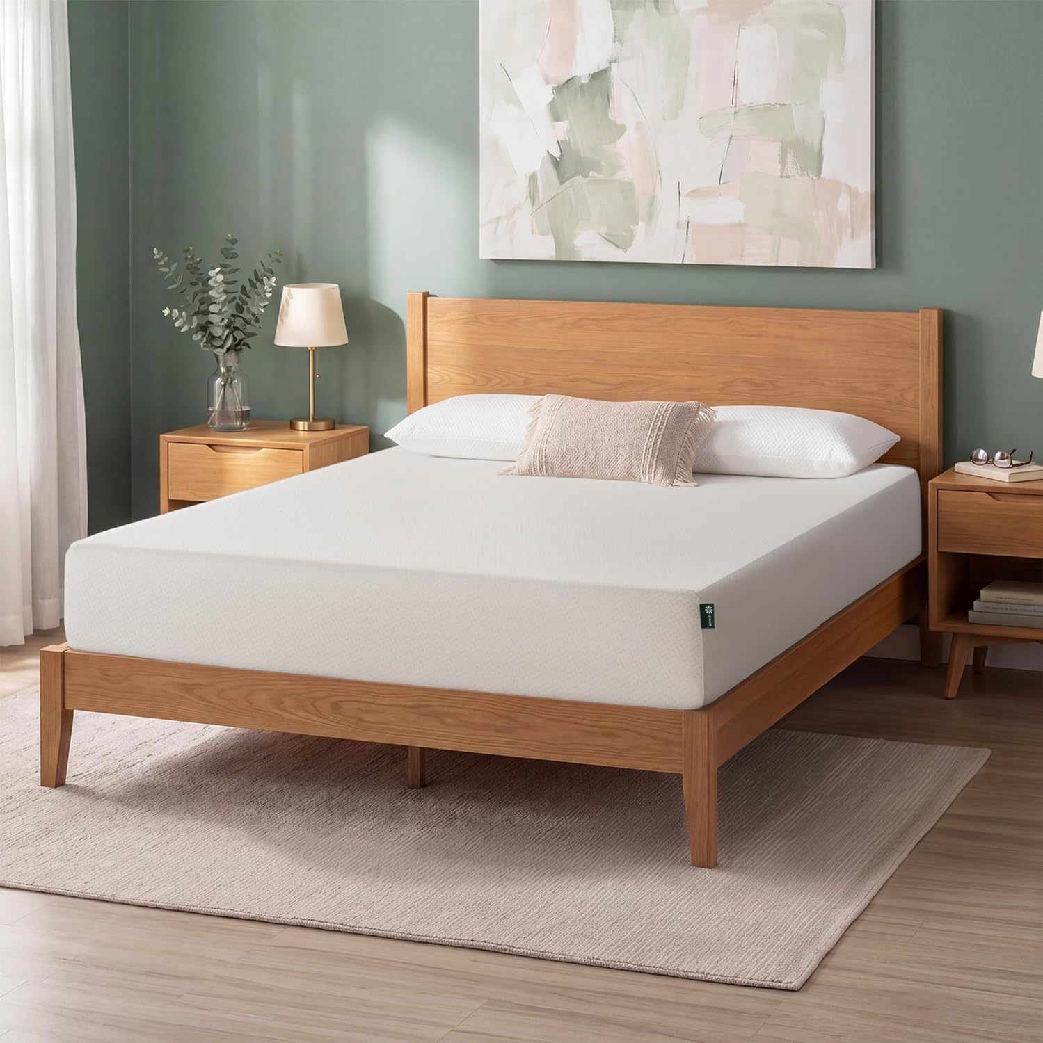Zinus Colchón de Espuma Viscoelástica Green Tea, Medio, MATTRESS