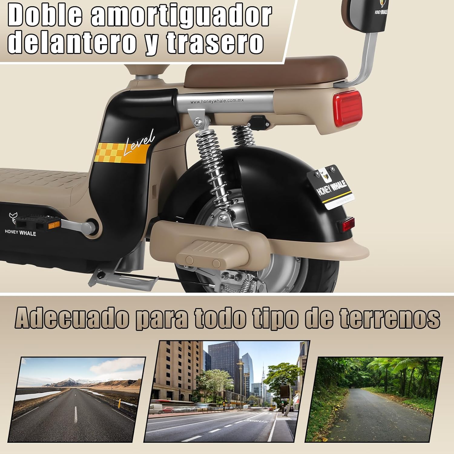 HONEYWHALE U3 PRO Bicicleta Electrica para Adultos, Moto Electrica con Alarma, Potencia Motor 650W-Max, Velocidad 31KM/H-Max, Autonomia 60KM, Bateria 20AH de Gran Capacidad