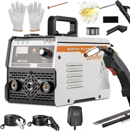 Soldadora portátil de doble voltaje 110/220V con inversor digital IGBT y pantalla digital LED