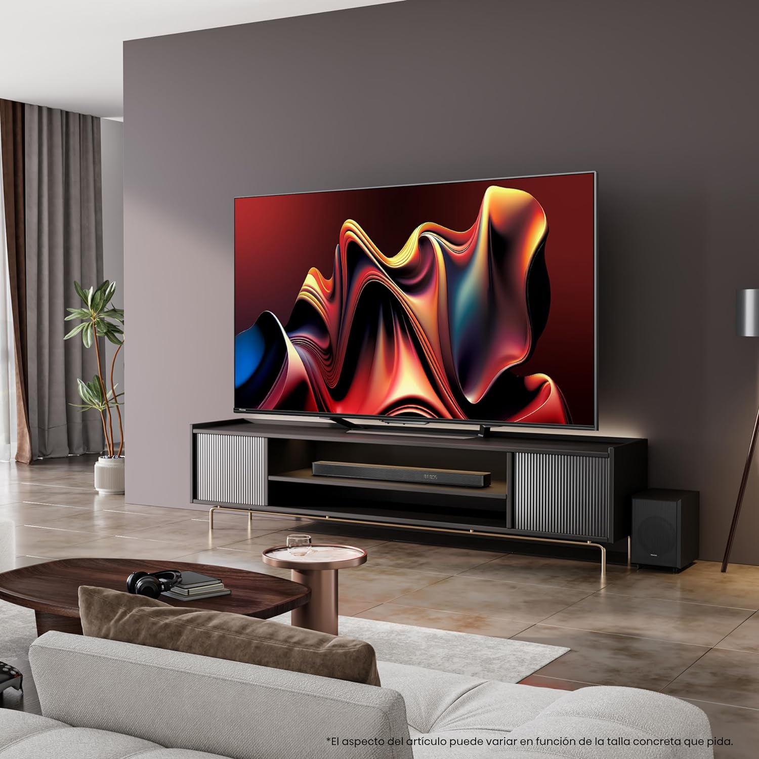 Hisense Pantalla MiniLED de 65" 65U7N Google TV Works with Alexa 2024