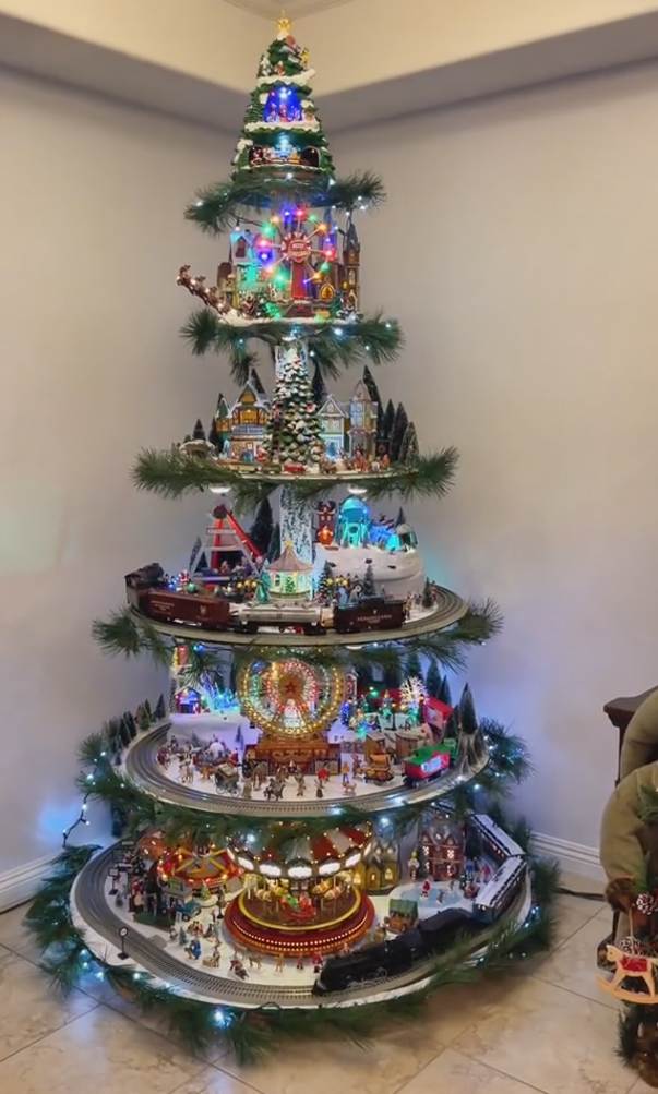 💝Liquidación del último día💥Árbol de Navidad con noria