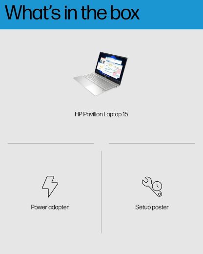 HP Pavilion 15-eg2025nr 15.6" FHD Laptop Intel Core Intel Core i7-1255U 1.7GHz 16GB RAM 512GB SSD Wi-Fi Bluetooth cámara web Windows 11 Professional (reacondicionado)