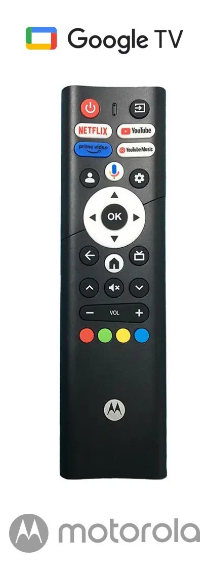 Smart Tv Pantalla 65 Pulgadas Motorola Google Tv Qled 4k Televisor Bluetooth WiFi HDMI USB AV
