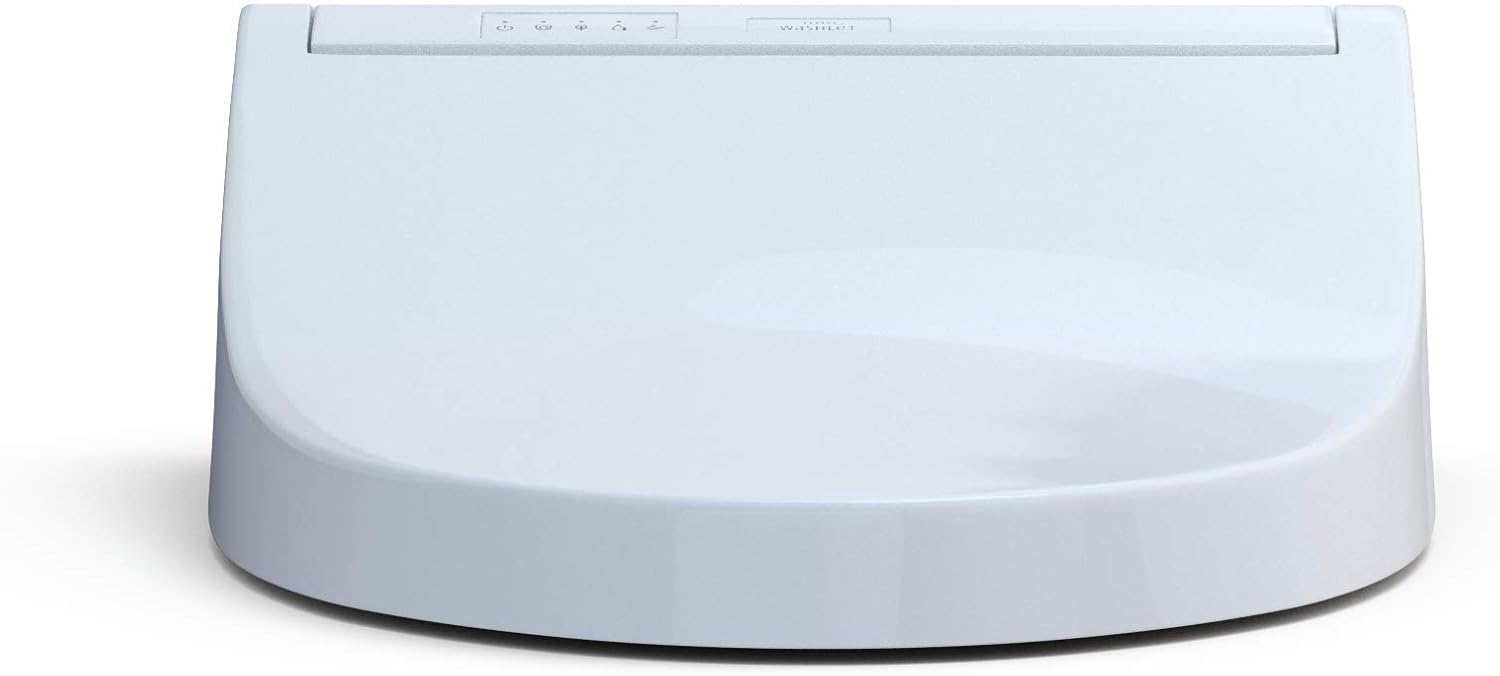 TOTO WASHLET C5 - Asiento de inodoro electrónico para bidé con limpieza PREMIST y EWATER+, alargado, algodón blanco, SW3084#01