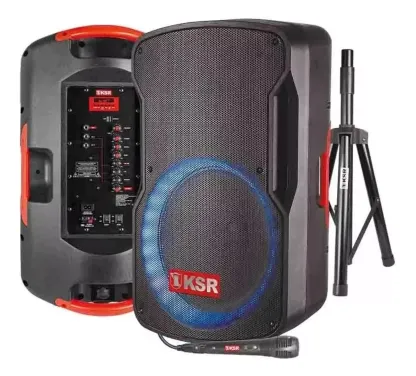Bafle Bocina Recargable 15 Pulgadas Kaiser Tripie Microfono