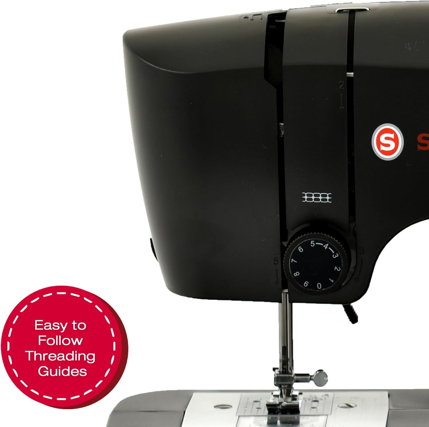 SINGER M1150 - Máquina de coser ligera y portátil con 45 aplicaciones de puntadas, luz LED y ojal de 4 pasos | Se utiliza para reparar y coser