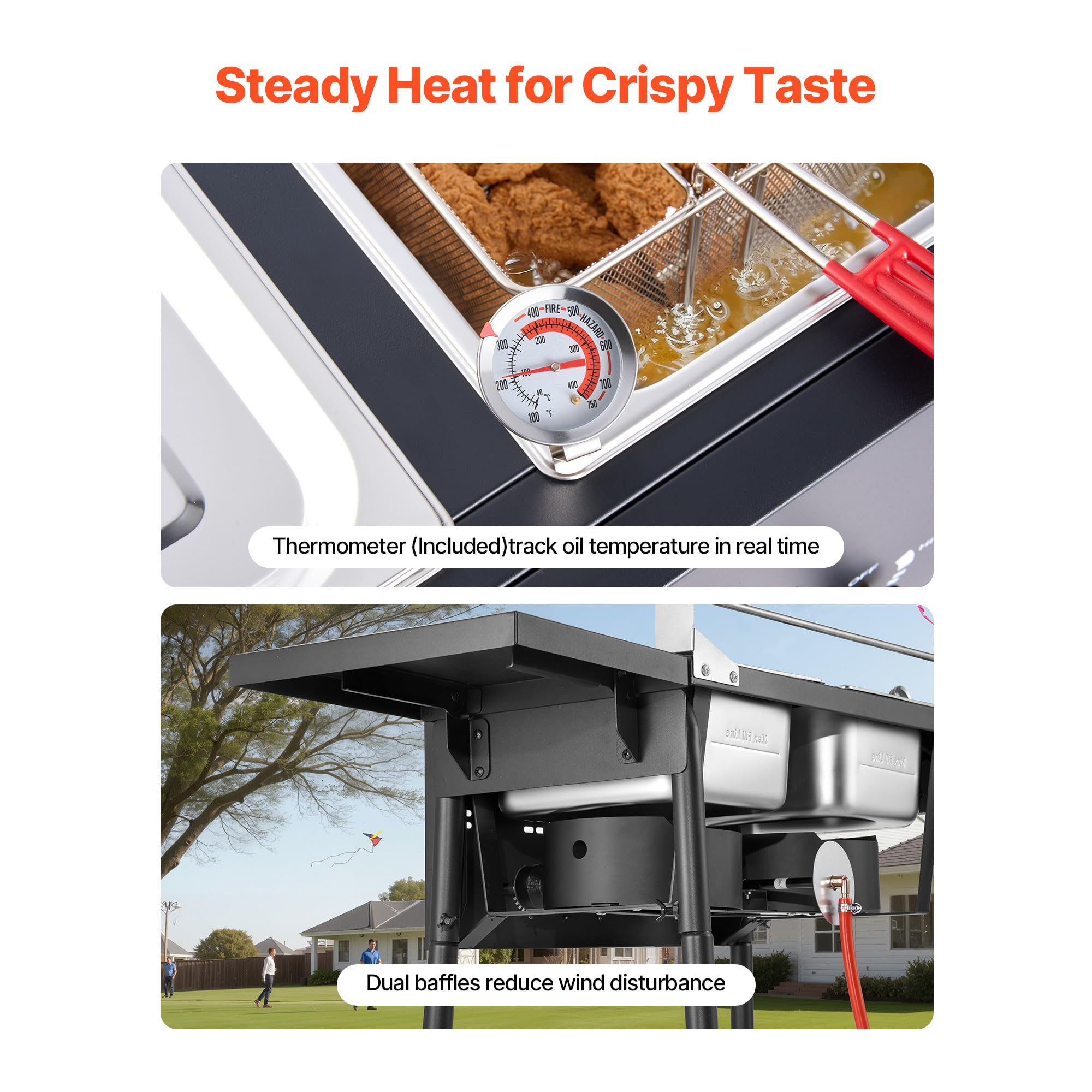 🔥Hot Sale🔥VEVOR Outdoor Propane Deep Fryer