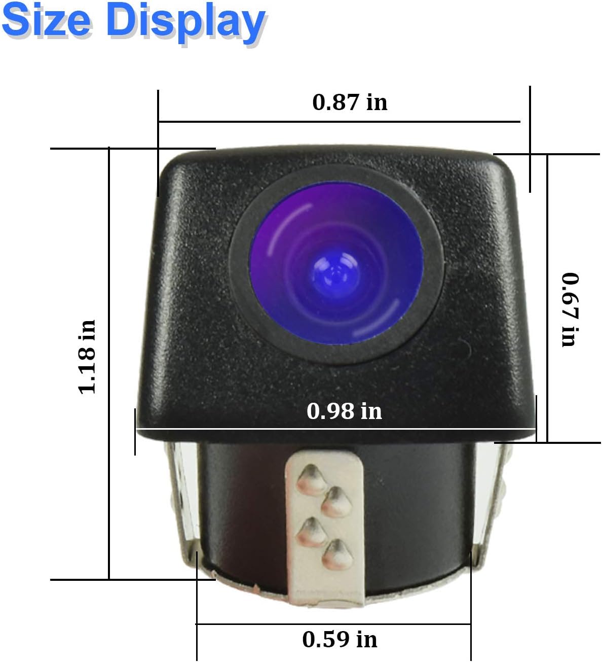 Waterproof IP68 Night Vision Car Rear View Reverse Backup Camera 170 Degree Universal Color CMOS Imaging Chip Reversing Camera Parking HD Front View Camera