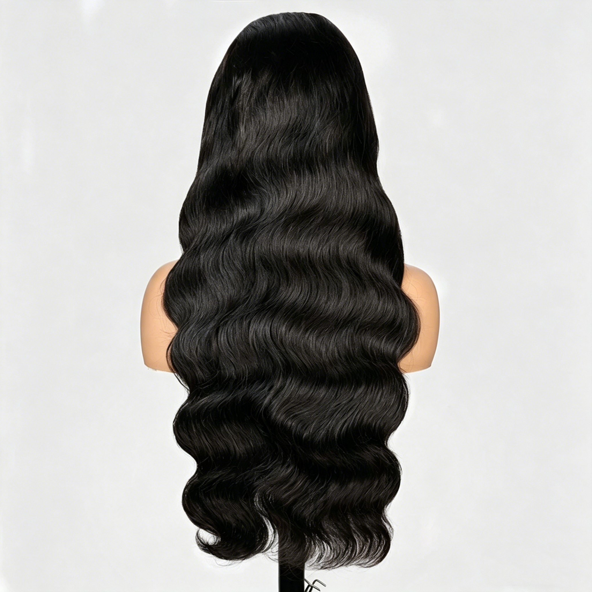 15A 200% SDD Super Double Drawn Remy Human Hair 13x4 Lace Front Wig for Women Natural Black Body Wave WIGLTD