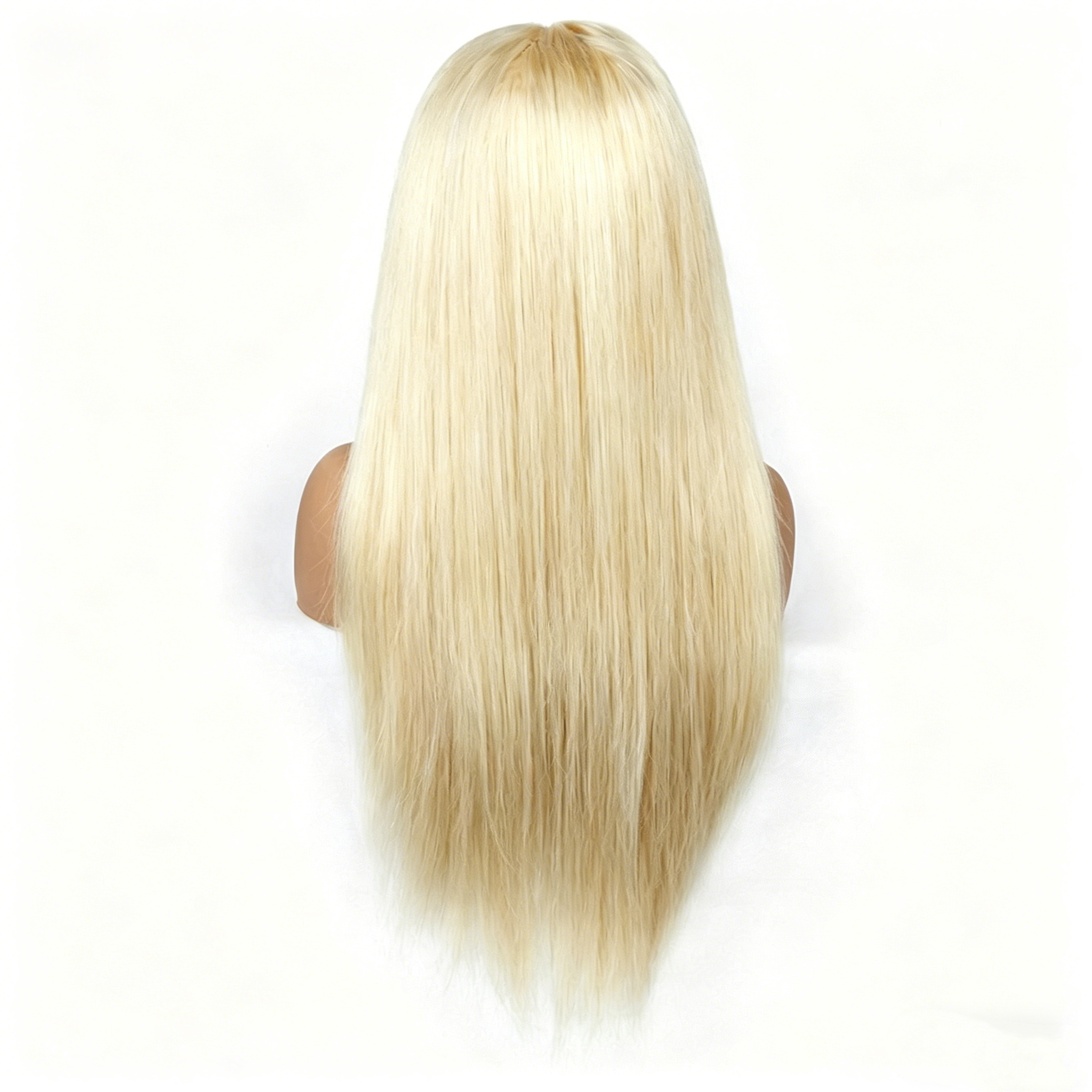 15A 200% Density Remy Human Hair 13x6 Lace Front Wig for Women Straight 613 Honey Blonde WIGLTD
