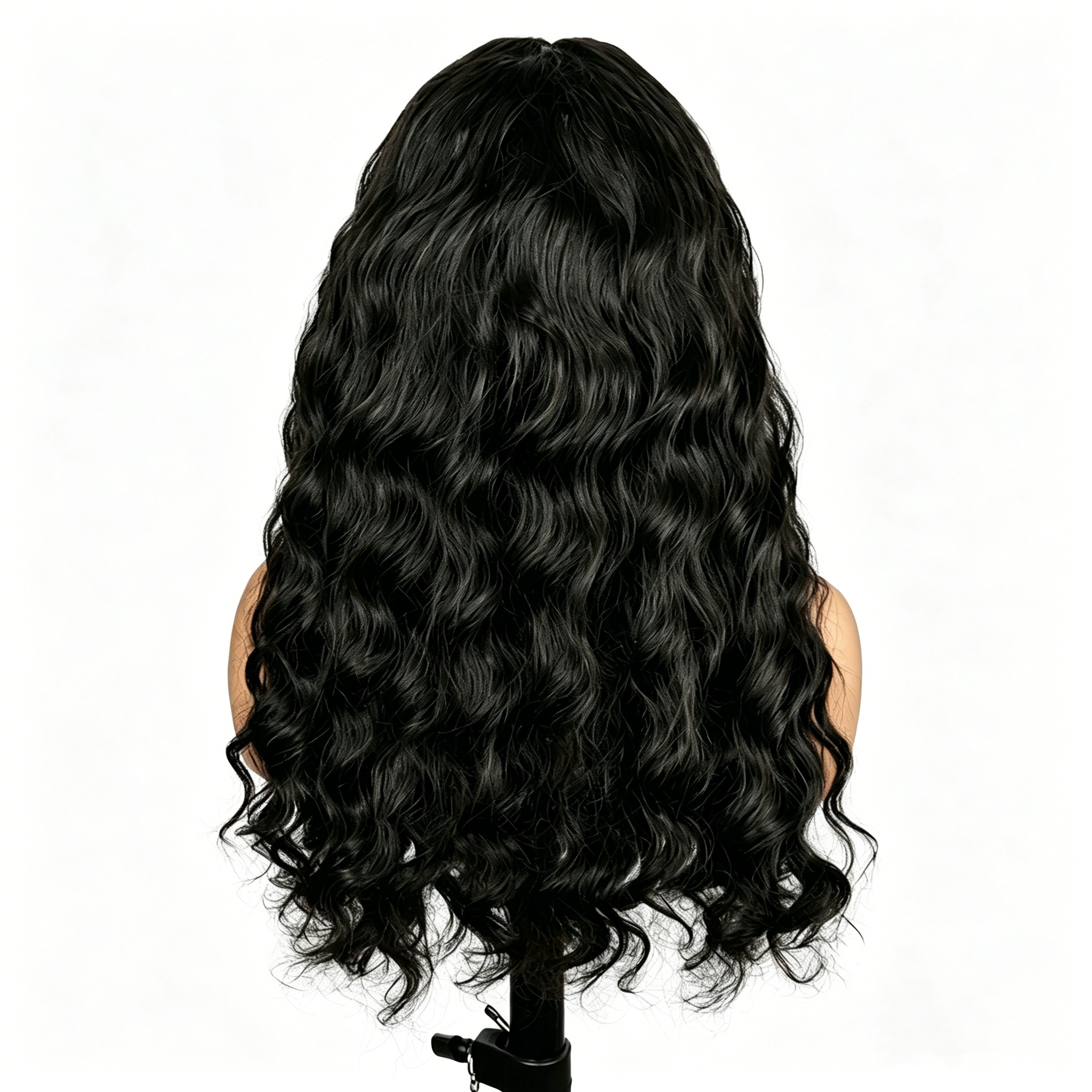 15A 200% SDD Super Double Drawn Remy Human Hair 13x4 Lace Front Wig for Women Natural Black Water Wave WIGLTD LG