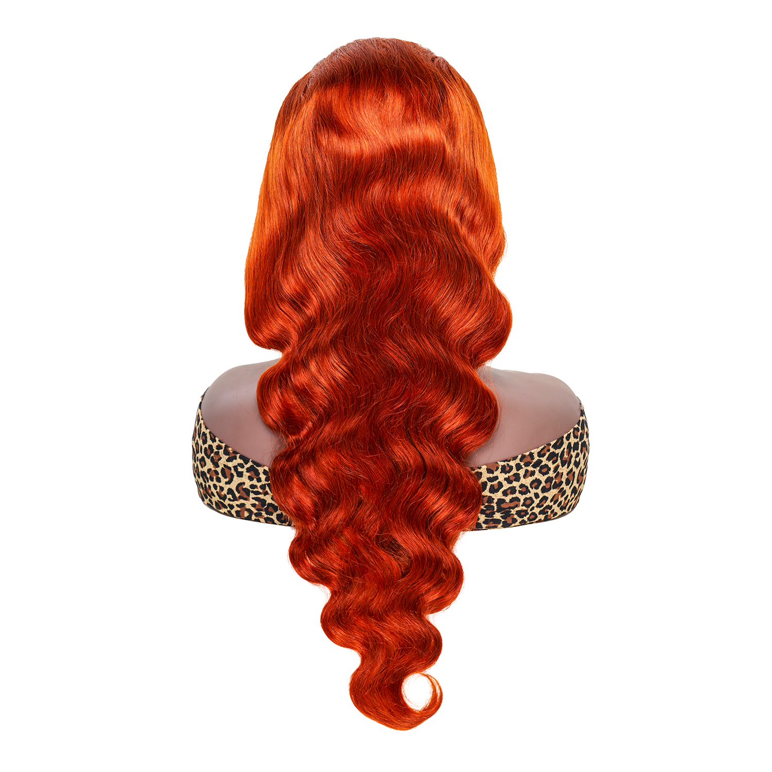 15A 180% Body Wave Wavy Remy Human Hair 2x6 4x4 5x5 13x4 13x6 Lace Closure Front Wig for Women 350# Orange Color WIGLTD