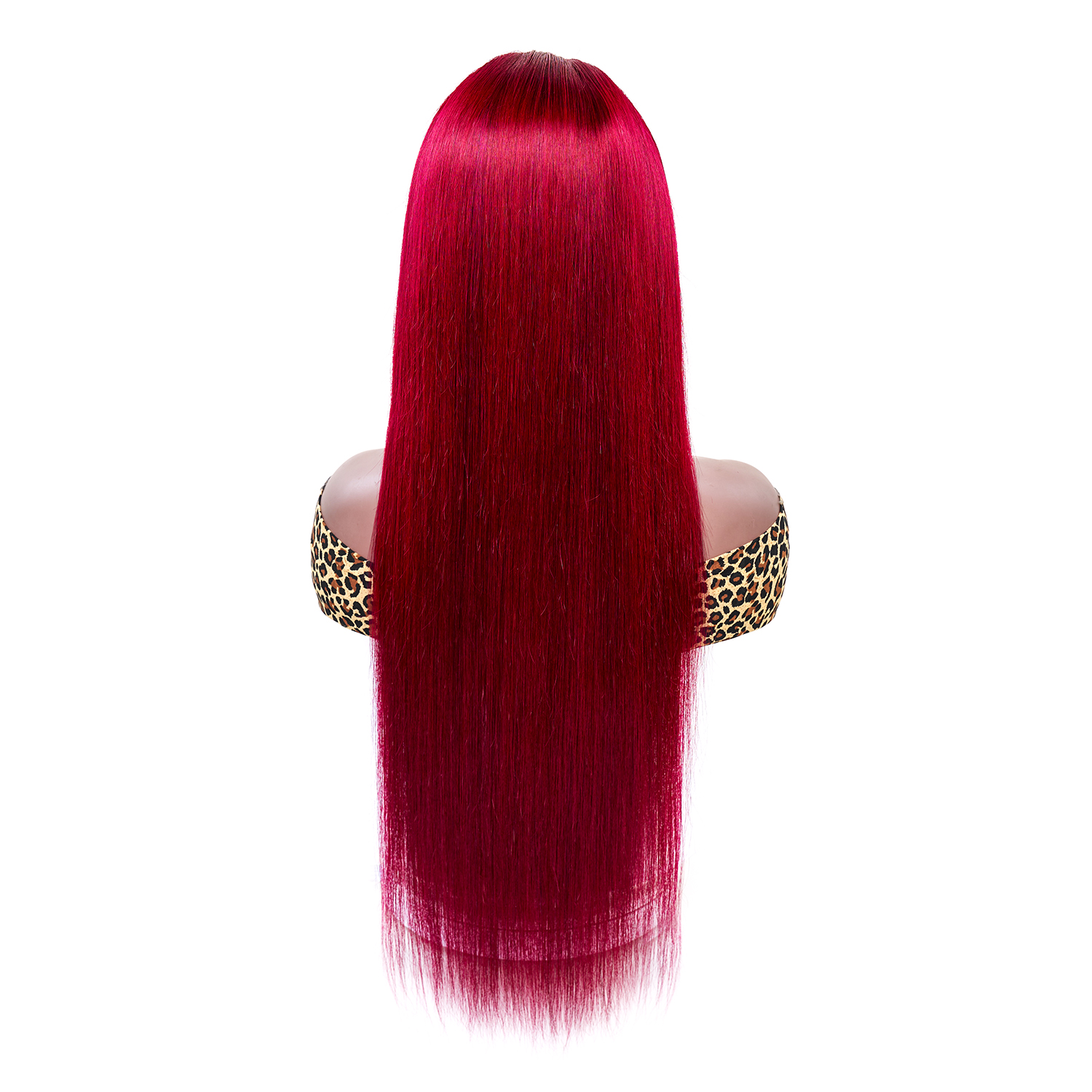 15A 180% Straight Remy Human Hair 2x6 4x4 5x5 13x4 13x6 Lace Closure Front Wig for Women 99J WIGLTD