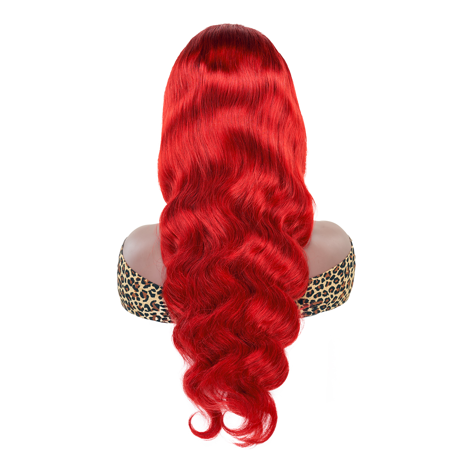 15A 180% Body Wave Wavy Remy Human Hair 2x6 4x4 5x5 13x4 13x6 Lace Closure Front Wig for Women Red Color WIGLTD