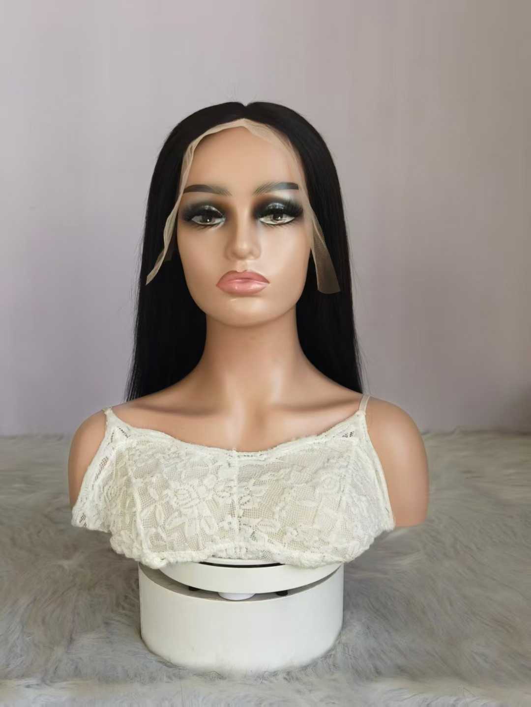 15A 180% Straight Remy Human Hair 2x6 4x4 5x5 13x4 13x6 Lace Closure Short Bob Wig for Women Natural Black WIGLTD