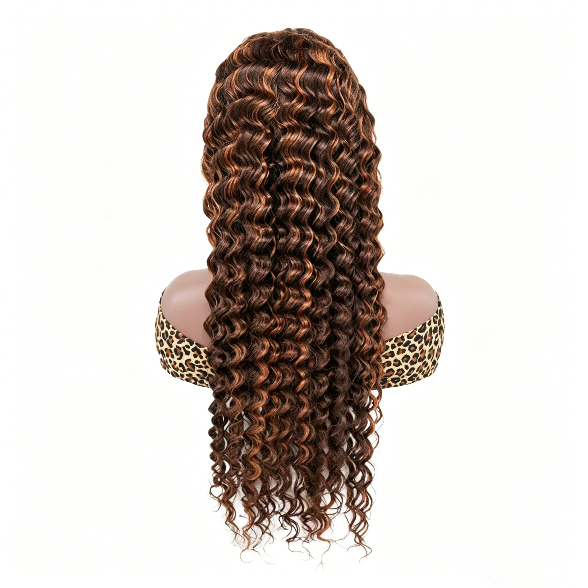 15A 180% Density Remy Human Hair Real 13x4 Lace Front Wig for Women Highlight Deep Wave WIGLTD