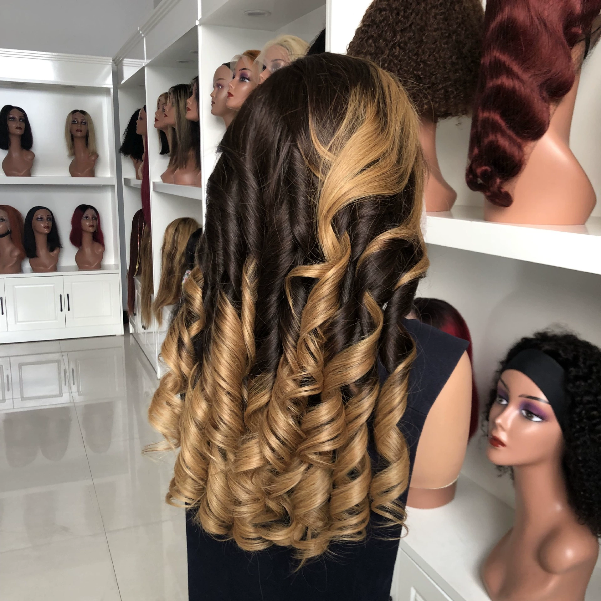 26 Inches Double Drawn Loose Wave Remy Human Hair 13x4 Lace Front Wig P4/27 Highlight Color WIGLTD