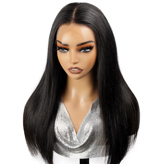 True 13x6 HD Lace Front Wig for Women Remy Human Hair Natural Black Straight WIGLTD