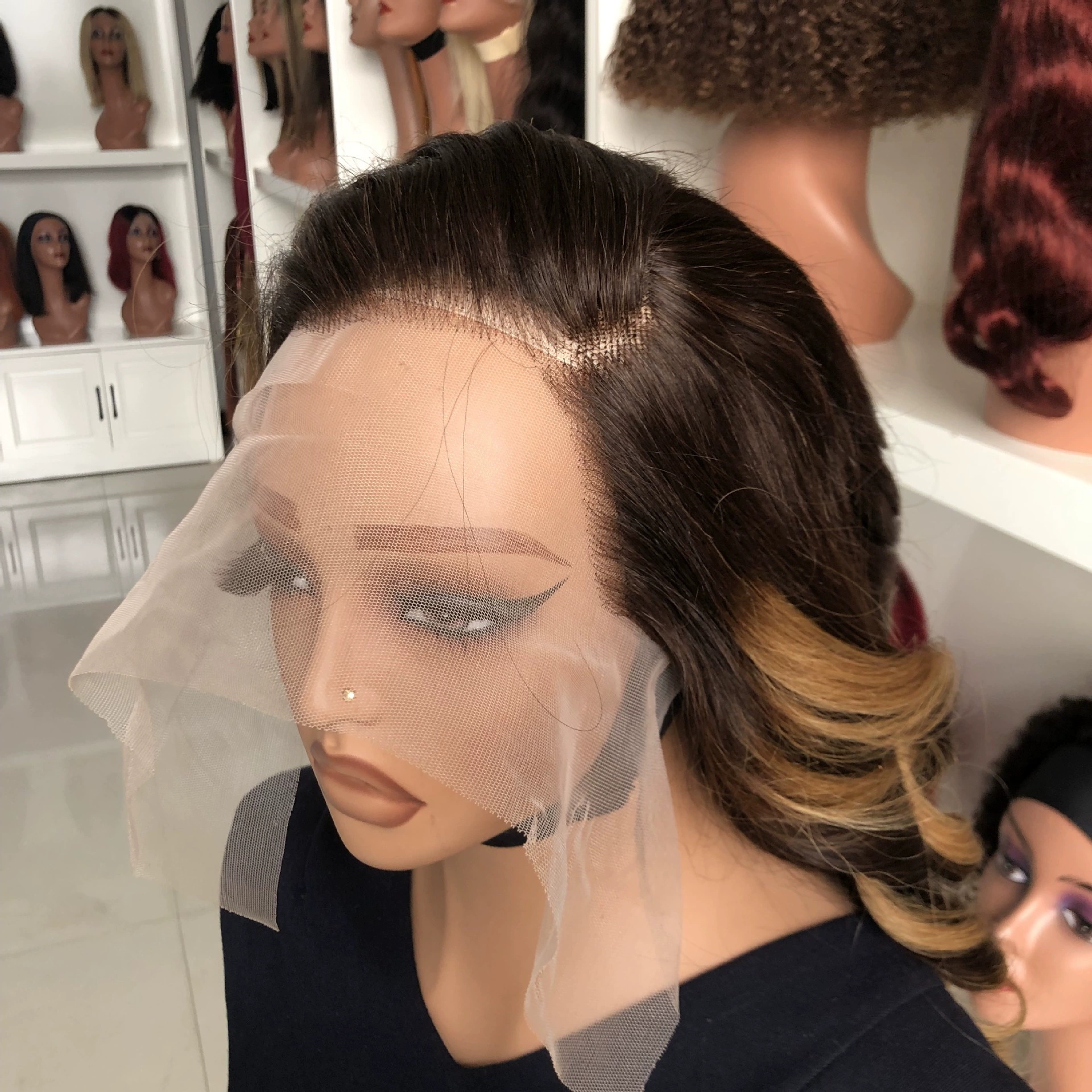 26 Inches Double Drawn Loose Wave Remy Human Hair 13x4 Lace Front Wig P4/27 Highlight Color WIGLTD