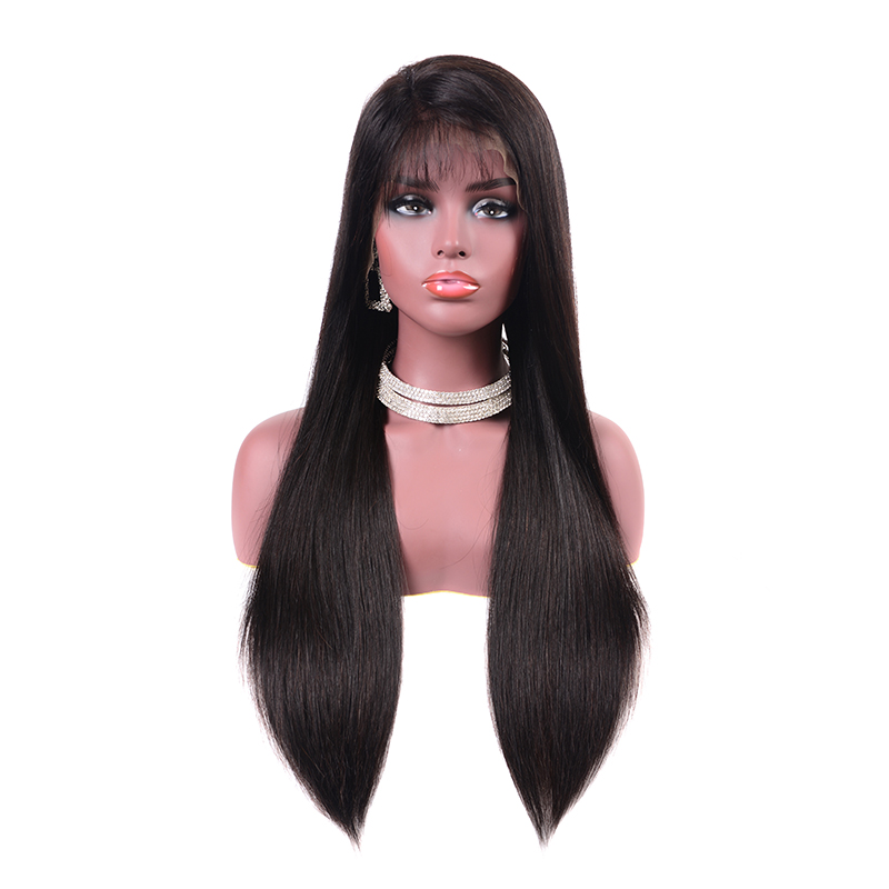 200% SDD Super Double Drawn Remy Human Hair 13x4 Lace Front Wig for Women Natural Black Straight WIGLTD