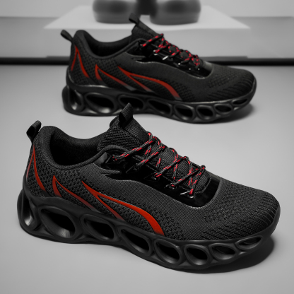 Softsfeel® Women's Relieve Foot Pain Perfect Walking Shoes - Black Red