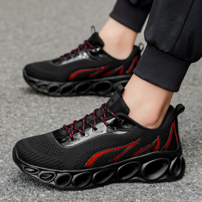 Softsfeel® Women's Relieve Foot Pain Perfect Walking Shoes - Black Red