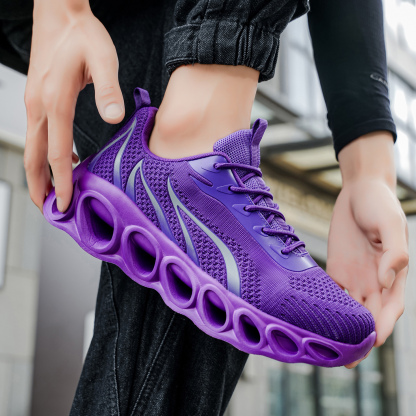 Softsfeel® Men's Relieve Foot Pain Perfect Walking Shoes - Purple