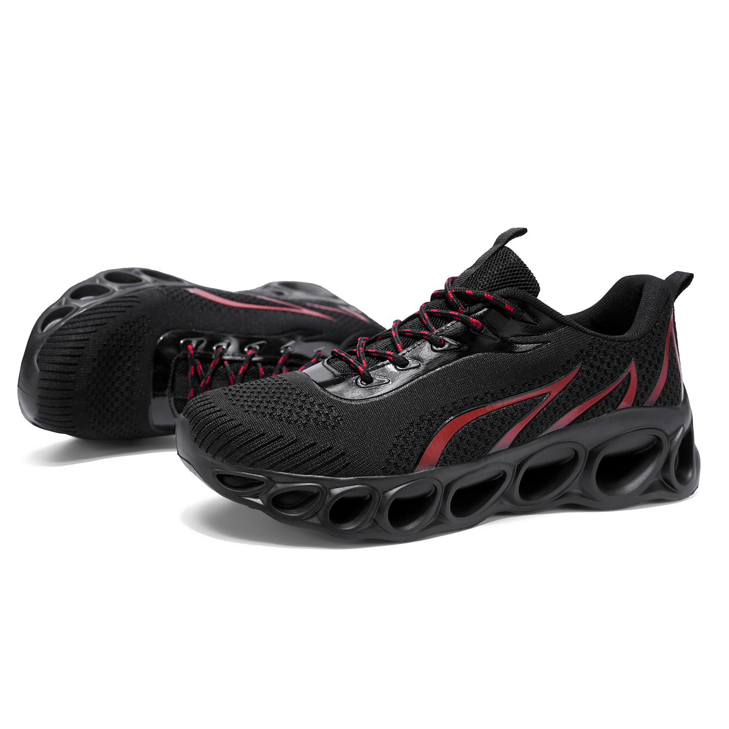 Softsfeel® Women's Relieve Foot Pain Perfect Walking Shoes - Black Red