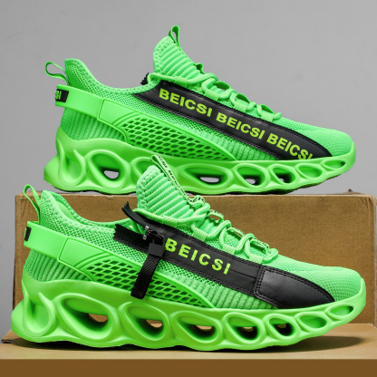 Softsfeel® Men's Side-Zip ComfortFit Walking Shoes - Green