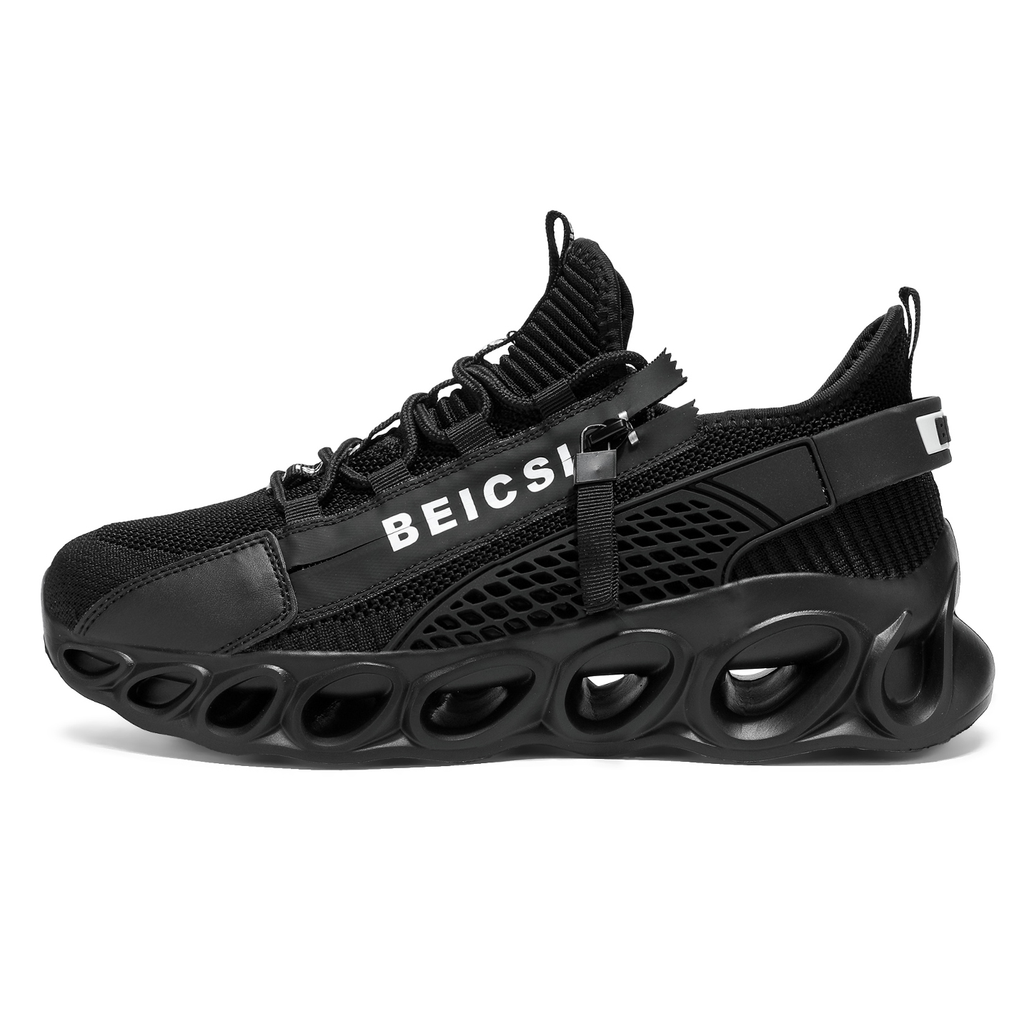 Softsfeel® Men's Side-Zip ComfortFit Walking Shoes - Black