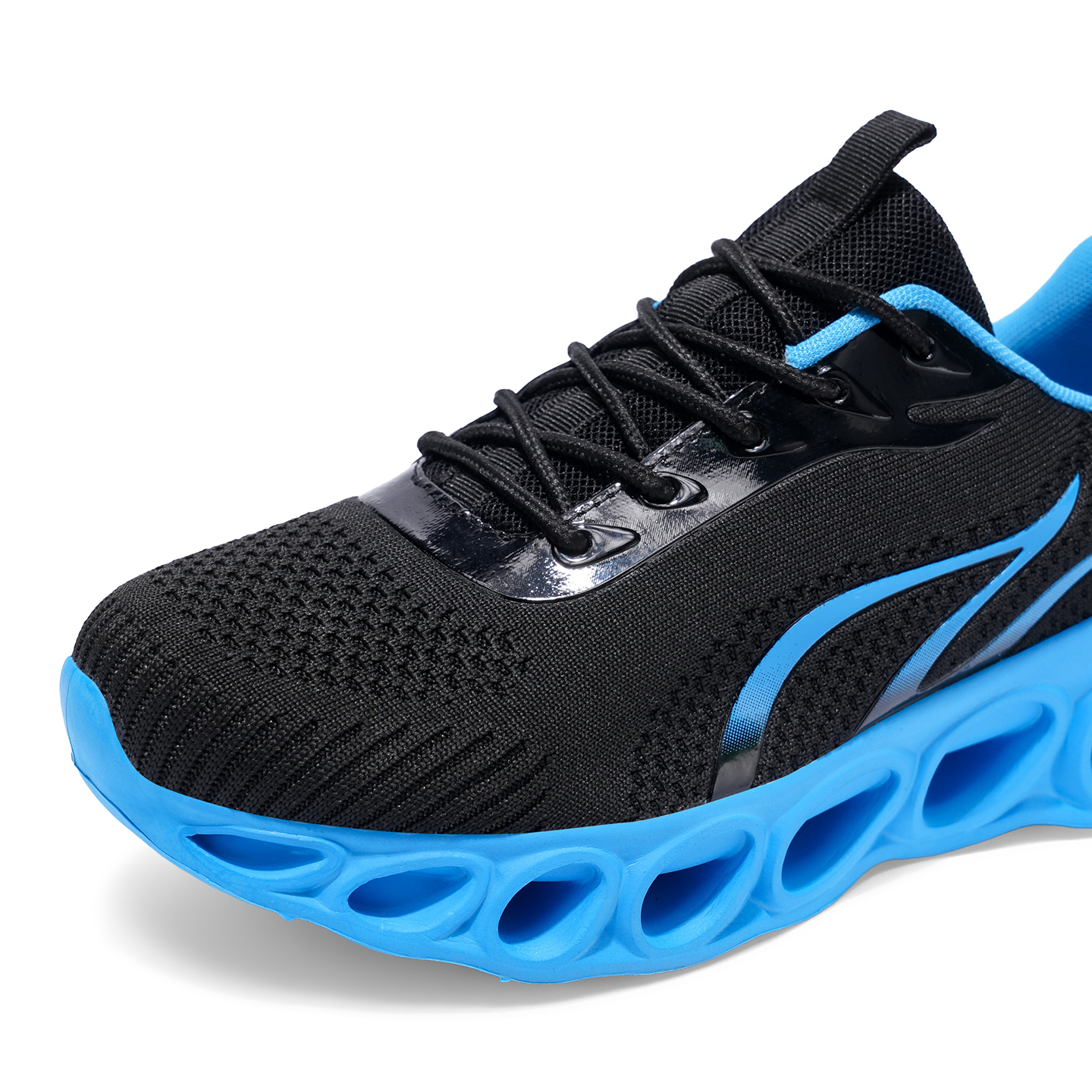 Softsfeel® Men's Relieve Foot Pain Perfect Walking Shoes - Black Blue