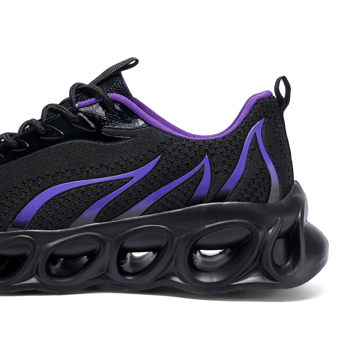 Softsfeel® Men's Relieve Foot Pain Perfect Walking Shoes - Black Purple