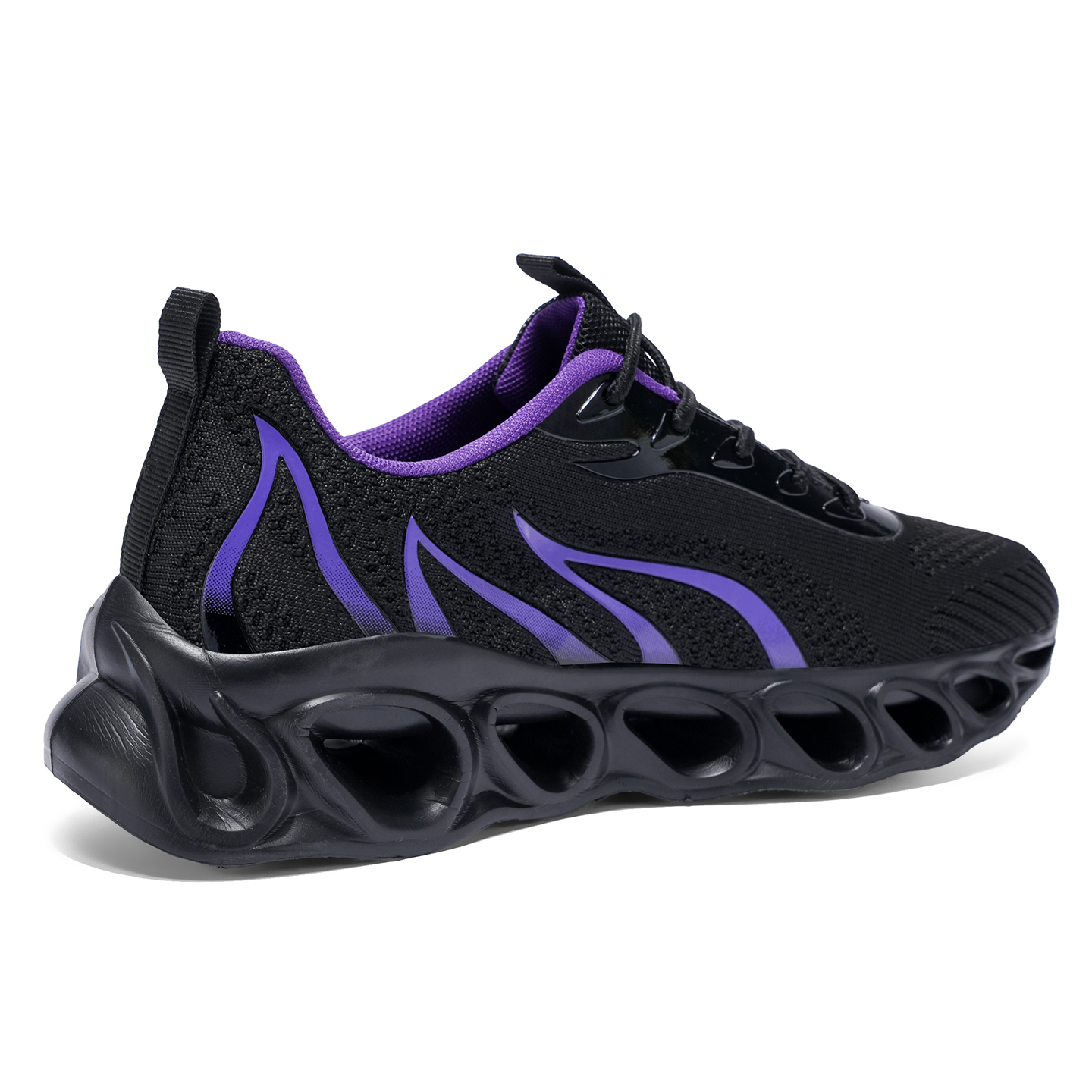 Softsfeel® Men's Relieve Foot Pain Perfect Walking Shoes - Black Purple